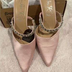 Embellished Pink Women's Shoes by Unknown Brand